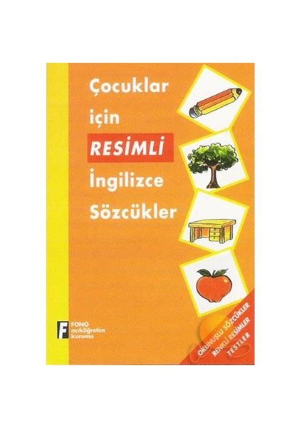 Çocuklar İçin Resimli İngilizce Sözcükler Kitabı ve Fiyatı.